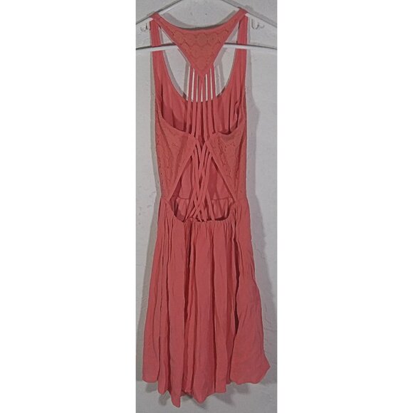 Princess Vera Wang XS Dress Pink Lace Geometric Open Back Sleeveless - Picture 2 of 3